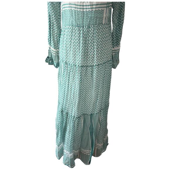 Vintage Ibiza Long Sleeve Cotton Maxi Dress Free Size - Picture 13 of 14